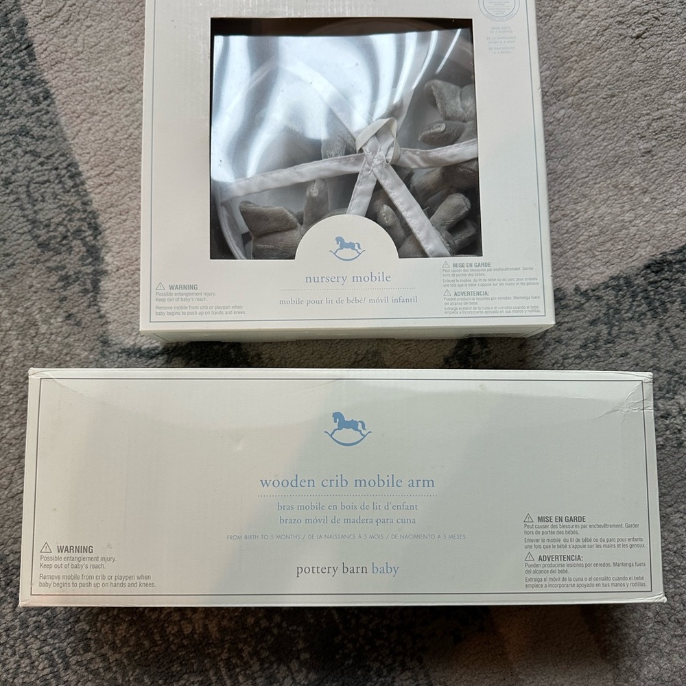Pottery Barn Baby Nursery Mobile and Crib Mobile Arm